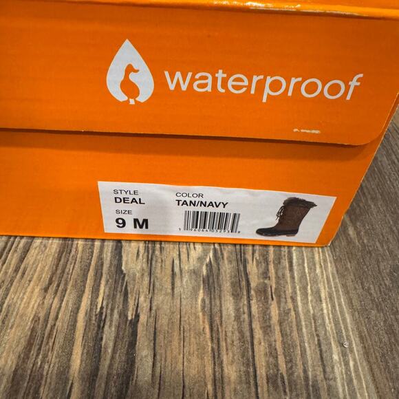 Sporto Deal Waterproof Quilted Duck Boots with Faux Fur Trim 9 Tan - Picture 2 of 10